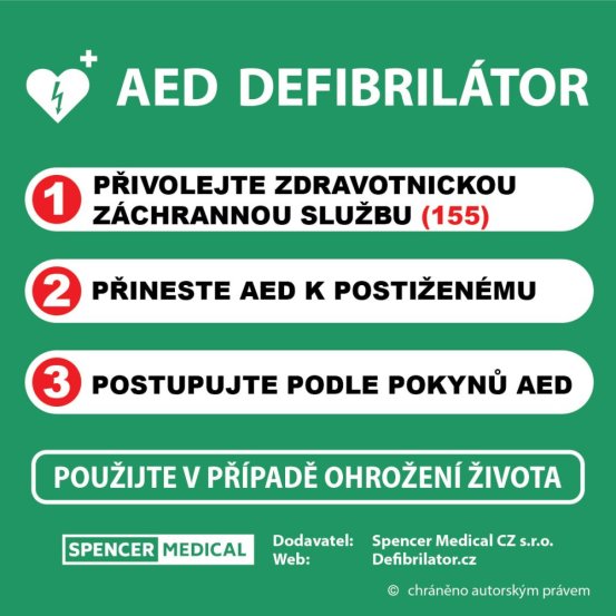 Informační tabule první pomoci 40x40 cm