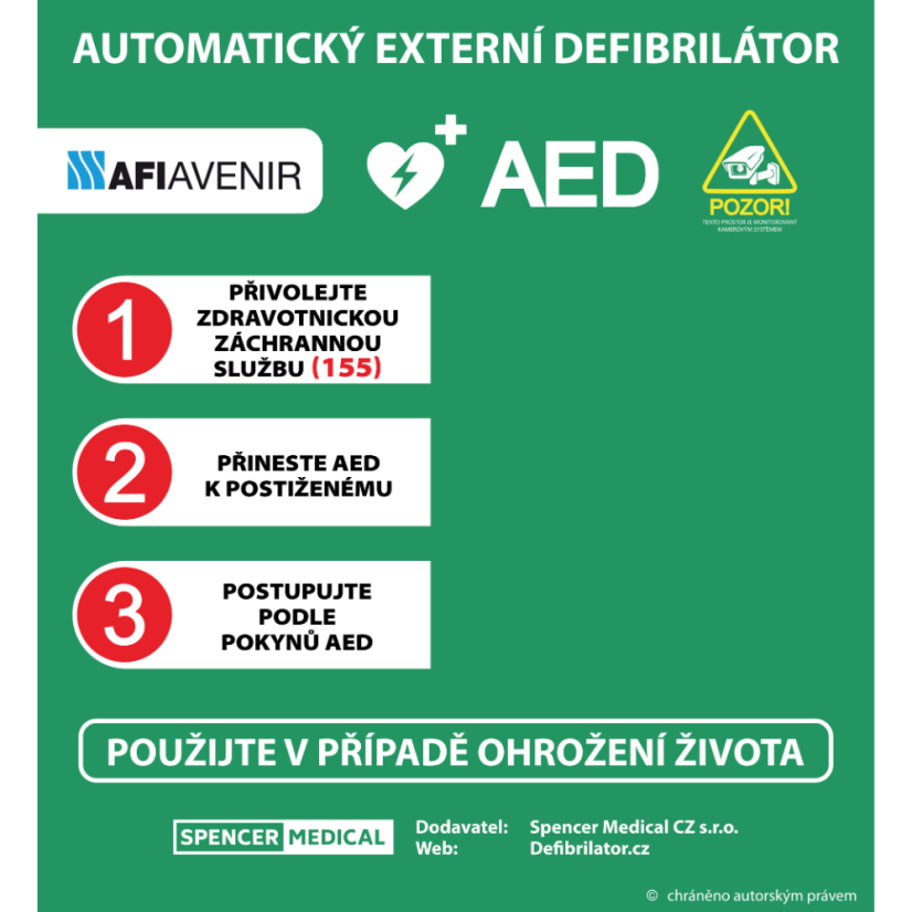 Informační tabule první pomoci 89x97 cm