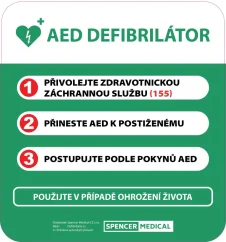 Informační tabule první pomoci 410 × 500 mm