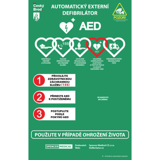 Informační tabule první pomoci 140x90