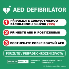 Informační tabule první pomoci 40x40 cm – pohled 2