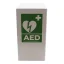 Defibrilátorová skříň ARKY (AED) s alarmem, bílá – pohled 5