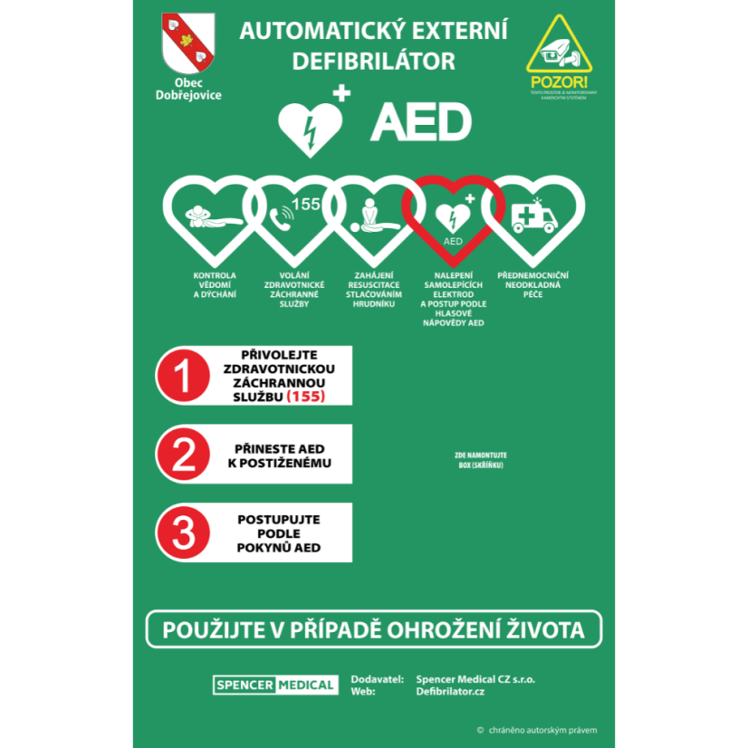 Informační tabule první pomoci 140x90