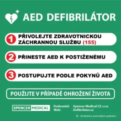 Informační tabule první pomoci 40x40 cm – pohled 2 Informační tabule první pomoci 40x40 cm – pohled 2
