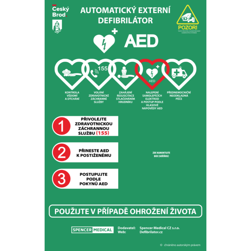 Informační tabule první pomoci 140x90