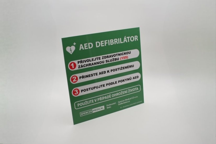 Informační tabule první pomoci 40x40 cm