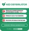 Záchranné stanoviště na stojanu na kód – AED CardioAid-1 + AIVIA 210 V3 + stojan BORNAVIE V3