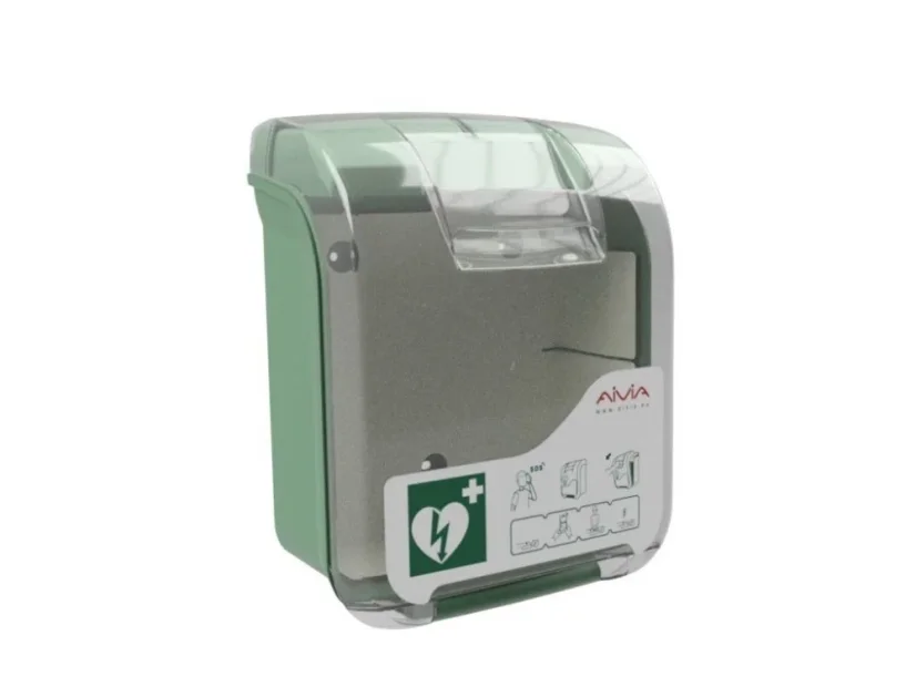 Záchranné stanoviště na stojanu – AED CardioAid-1 + AIVIA 200 V3 + stojan BORNAVIE V3